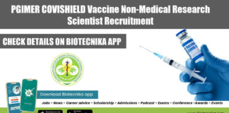 PGIMER Non-Medical Scientist Job