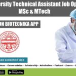 Panjab University Technical Assistant Job Opening For MSc & MTech Panjab University Vacancy 2022