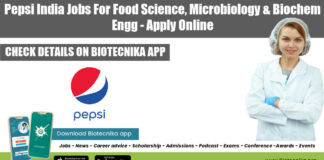 PepsiCo India Microbiology Jobs