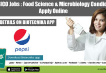 PEPSICO Jobs : Food Science & Microbiology Candidates Apply Online Pepsico Food Science Job