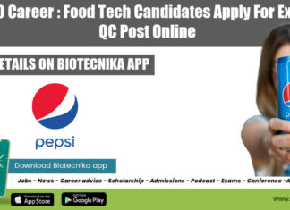 Pepsico Food Tech Job