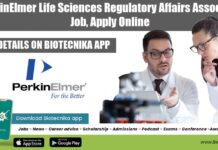 PerkinElmer Life Sciences Regulatory Affairs Associate Job, Apply Online PerkinElmer Life Sciences Regulatory