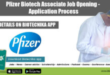 Pfizer Biotech Associate Job Opening – Online Application Process Pfizer Biotech Associate Job
