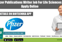 Pfizer Publications Writer Job For Life Sciences – Apply Online Pfizer Jobs Life Sciences