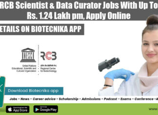 RCB Bioinformatics Jobs 2022