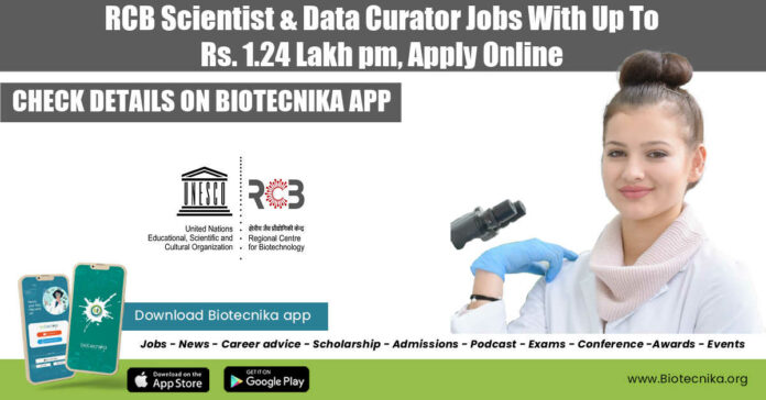 RCB Bioinformatics Jobs 2022