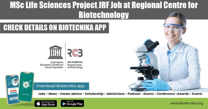 RCB JRF Vacancy 2022