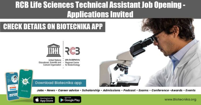 RCB Technical Assistant Job