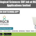 RGCB Biological Sciences SRF