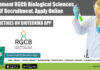 Government RGCB Biological Sciences JRF Recruitment, Apply Online RGCB JRF Job Vacancy