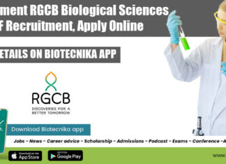 RGCB JRF Job Vacancy