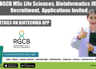 RGCB Job 2022 JRF
