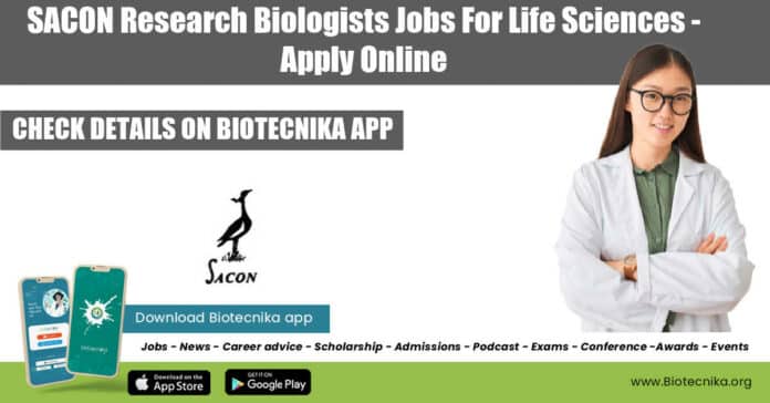 SACON Jobs 2022