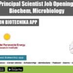 SPRERI PhD Principal Scientist Job Opening For Biotech, Biochem, Microbiology SPRERI Principal Scientist Job