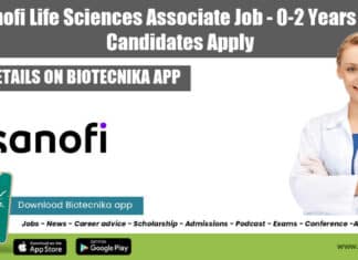 Sanofi Associate Jobs 2022