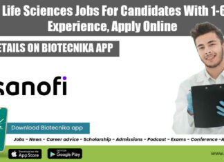 Sanofi Jobs 2022 Life Sciences