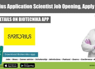 Sartorius Biological Sciences Job