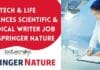 Biotech & Life Sciences Scientific & Medical Writer Job at Springer Nature Springer Nature Medical Writer Job