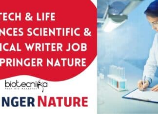 Springer Nature Medical Writer Job