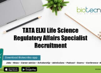 TATA Life Science Job