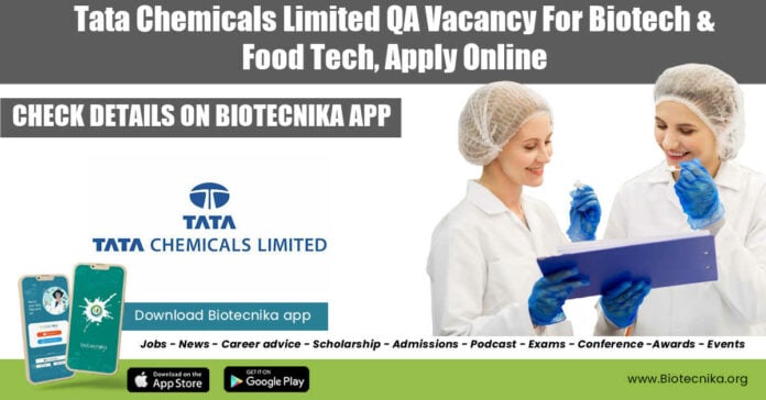 Tata Chemicals QA Job