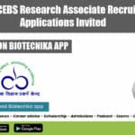 UM-DAE CEBS Research Associate Recruitment, Applications Invited UM-DAE CEBS Research Associate