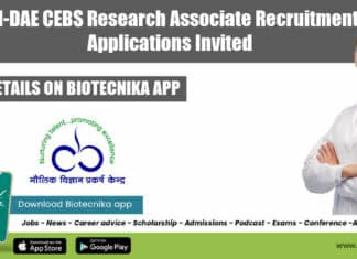 UM-DAE CEBS Research Associate