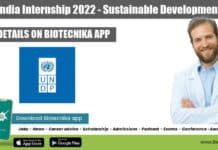 UNDP India Internship 2022 – Sustainable Development Goals UNDP India Internship 2022