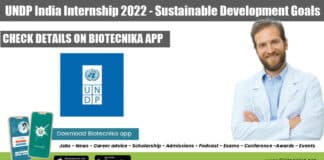 UNDP India Internship 2022
