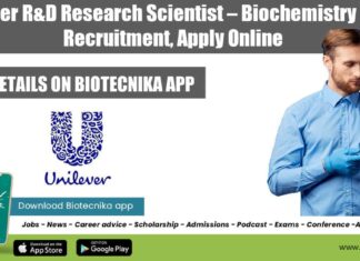 Unilever R&D Research Scientist