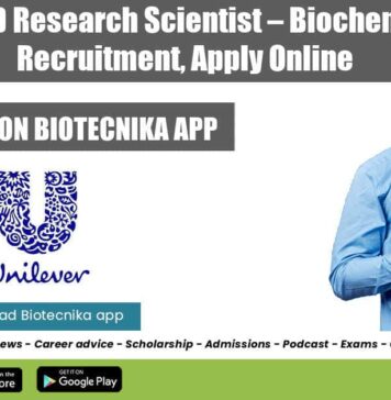 Unilever R&D Research Scientist