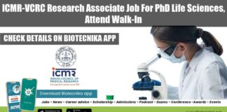 VCRC Research Job 2022