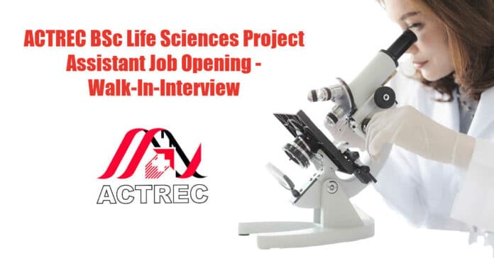ACTREC BSc Job Opening