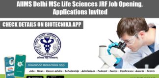 AIIMS Delhi Vacancy JRF