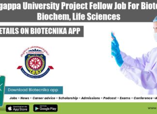 Alagappa University Project Fellow