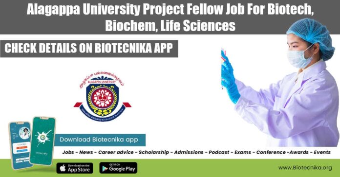 Alagappa University Project Fellow