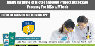 Amity University Associate Opening