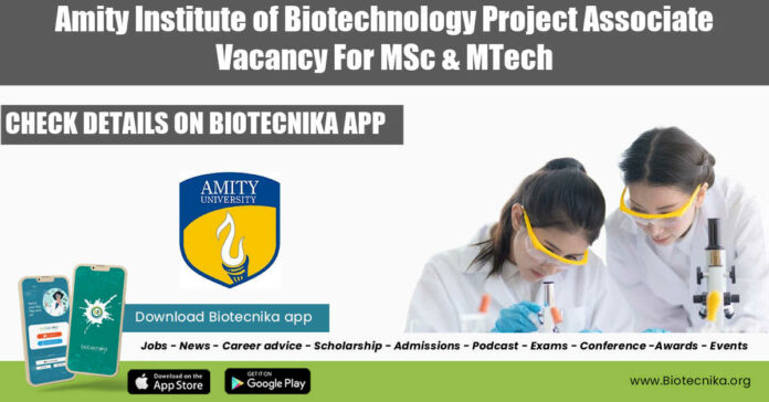 Amity University Associate Opening
