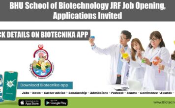 BHU Vacancy JRF 2022