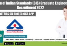 Bureau of Indian Standards (BIS) Graduate Engineers Recruitment 2022 BIS Vacancies 2022
