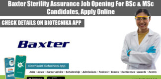Baxter Job Opening