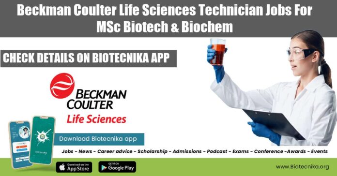 Beckman Coulter Technician Jobs