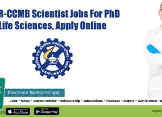 CCMB Scientist Jobs 2022
