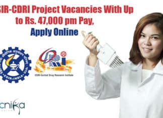CDRI Project Vacancies