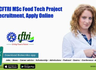 CFTRI BTech Food Science