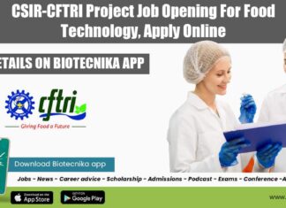 CFTRI Food Tech Vacancy