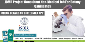 ICMR Delhi Project Consultant