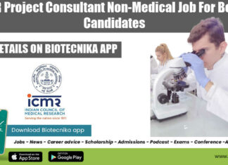 ICMR Delhi Project Consultant