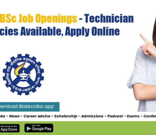 CSIR-NCL BSc Microbiology Job