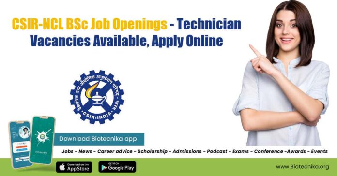 CSIR-NCL BSc Microbiology Job